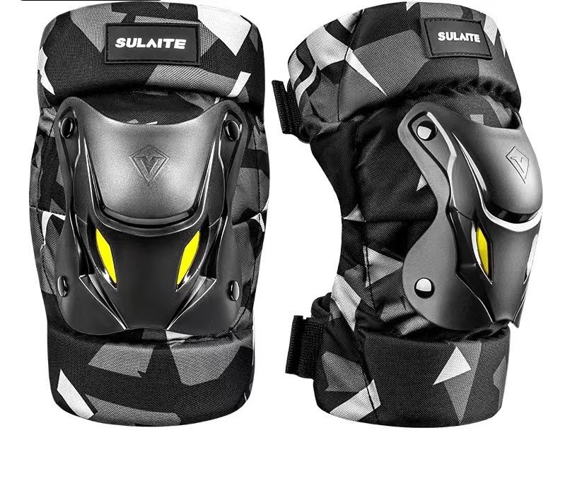 New Motorcycle Summer Riding Knee Pads Elbow Electric Motorcycle Breathable Riding Equipment Protective Gear L