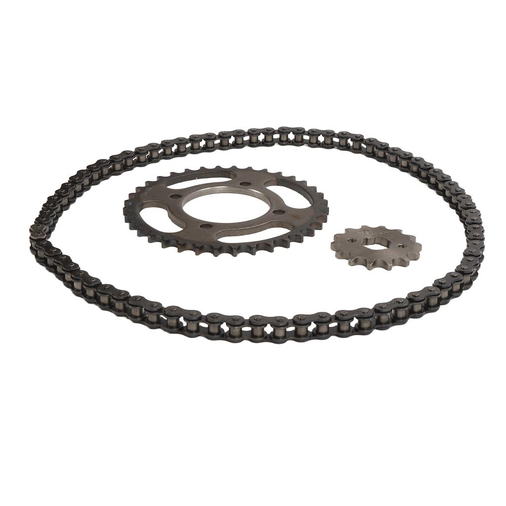 420 14T 36T Front Rear Sprocket Chain Replacement 76 Links Chain Steel Aluminium Alloy Gear Chain Set for Electric