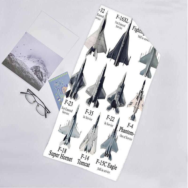 Aircraft Fashion Beach Towel: Ideal for Summer Adventures Soft, Absorbent and Quick Drying Suitable for Swimming and Bathing