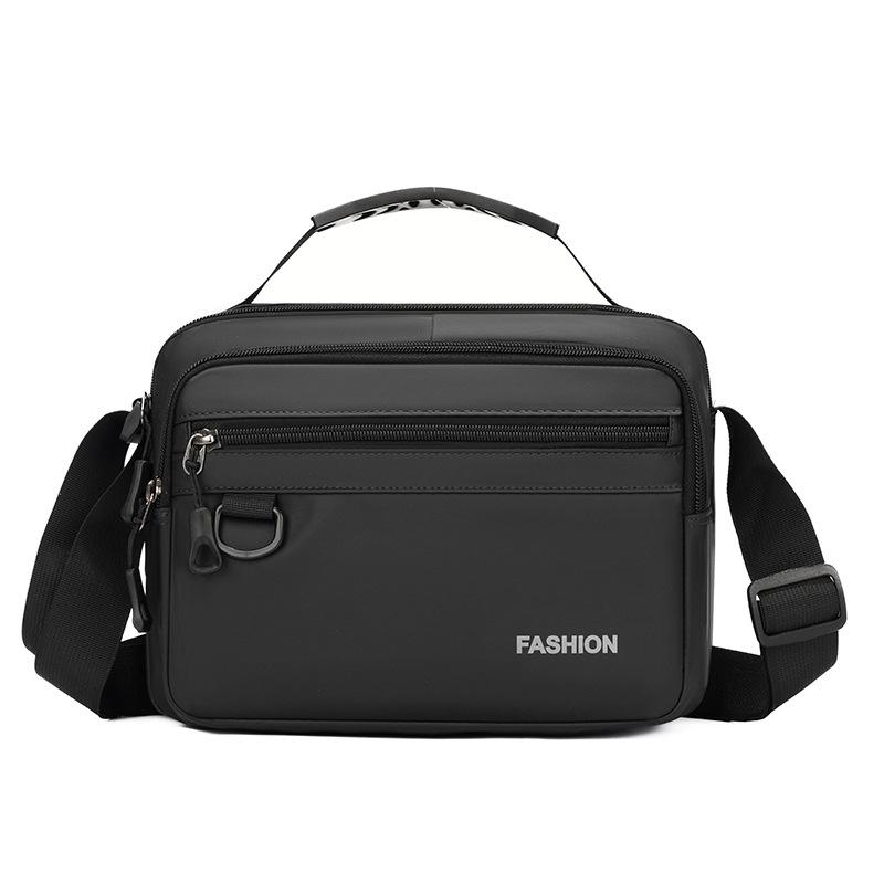 Business Handbag Men's Shoulder Bag Large Capacity Multi-Layer Crossbody Bag