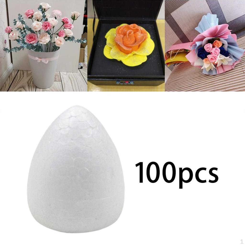 100x Su Damlası Modelleme Pamuklu Çubuklar Köpük Malzemeleri Yaratıcı Düğün Dekorasyonu