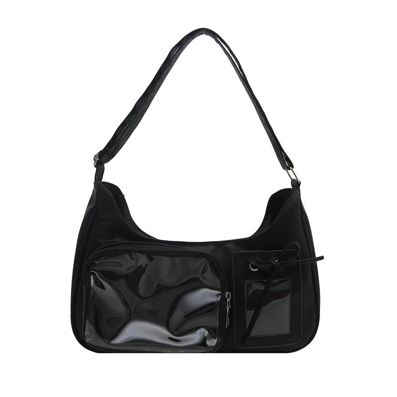 

Girls two-dimensional yuan pain bag student party large-capacity transparent bar messenger bag small food commuting shoulder bag