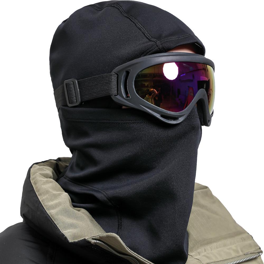 Ski Warme Maske Sturmhaube Outdoor Ski Fahren Helm Gefüttert Fleece Warm Winddicht Schal