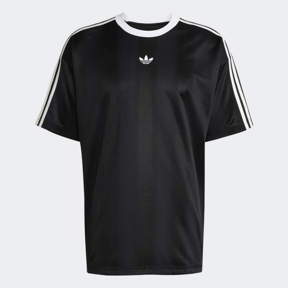 Adidas Adicolor Jacquard Loose Fit Jersey Inspired By Past Football Kit Jw5876