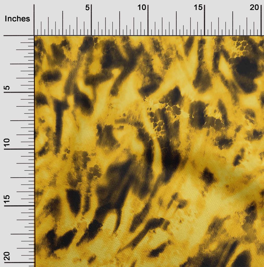 oneOone Cotton Flex White Fabric Animal Skin Sewing Material Print Fabric By The Yard 40 Inch