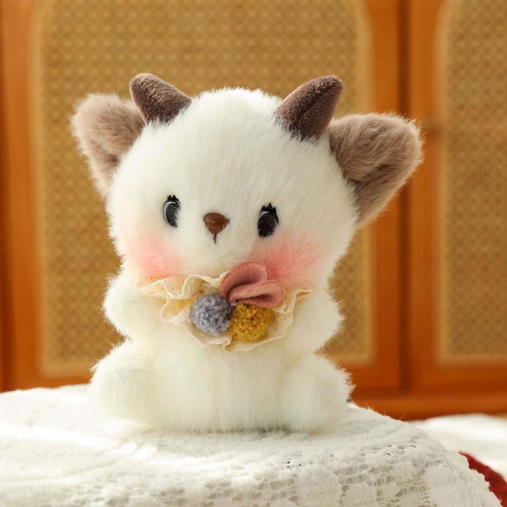 Soft Bear Doll Key Ring Ornament Cartoon Animal Keychain Creative Plush Dog Pendant Bag Pendant