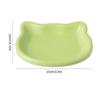 Multicolor Cat-Shaped Plastic Cat Bowl Set Cartoon Non-Slip Pet Food Dish for Cats Ideal Pet Supplies
