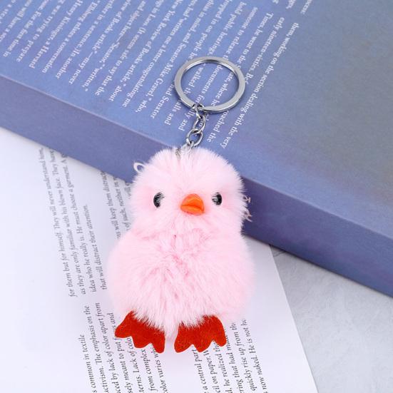 Chick Keychain Compact Size Plush Animal Keychain Bag Chain Charm Key Chain Backpack Keys Pendant Accessories