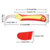 Insulated Knife Electricians Wire Stripper Cable Stripping Snips Straight Curved Blade Rubber Handle Peeling Hand Tool