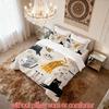 Cute Cat Duvet Cover Set Multi Size Quilt Cover Queen Size Bedroom Bedding Decoration Machine Washable Adult Boy Girl Bedroom Decor