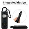 Low Battery Notice Portable Alarm Keychain LED Strobe Light Personal Security Alarm  Women