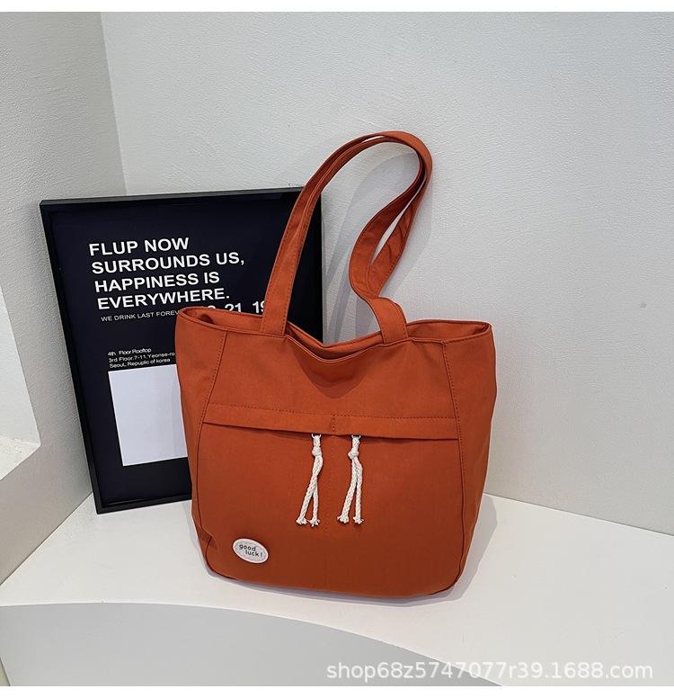 Casual Large-capacity Canvas Bag Women's 2025 New Commuting Versatile Ins Crossbody Bag Fashionable Hand-tote Bag