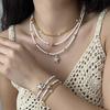 Summer Shell Jewelry With Alloy Necklace And Foot Chain For Women