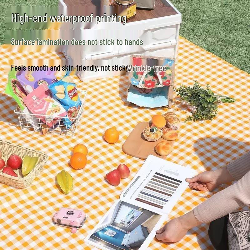 Waterproof Foldable Outdoor Picnic & Beach Mat: Thickened Oxford Cloth, Moisture-Proof