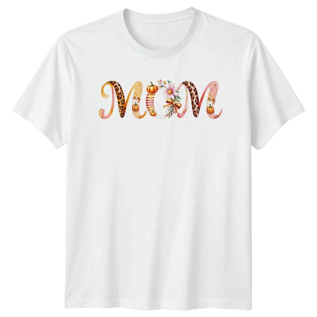 Mom Unisexs TShirt Autumn Leopard Print Fall Mothers Day Gift For Her