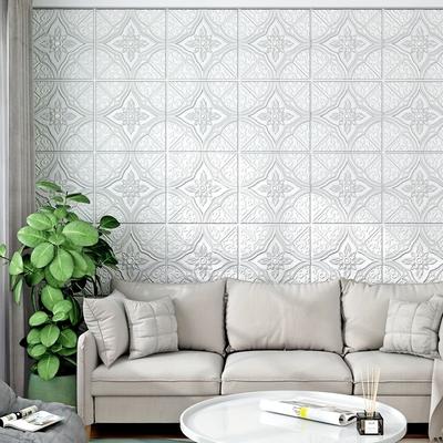 1/5/10Pcs 35*35cm Ceiling Roof Self-adhesive Warm Bedroom 3d Three-dimensional Wall Attached To The Background Wall