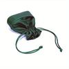 1pc Red/Green Drawstring Drawstring Mouth Lucky Bag, Mobile Phone Cosmetics Storage Packaging, Suede Jewelry Jewelry Bag