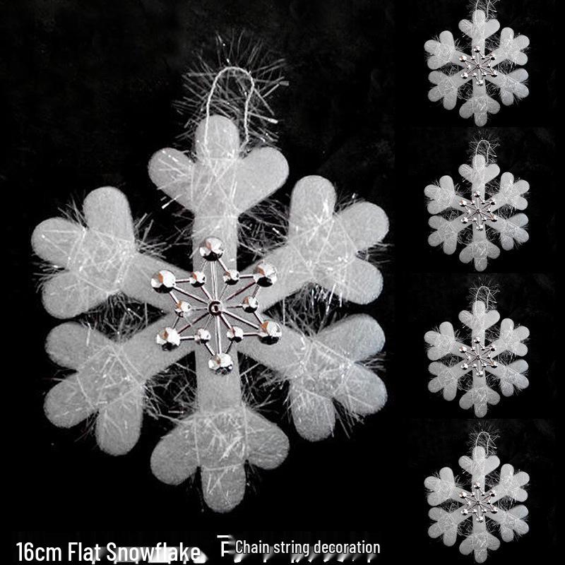 Christmas Snowflake String Set: Festive Decorations with Snowflake Pieces