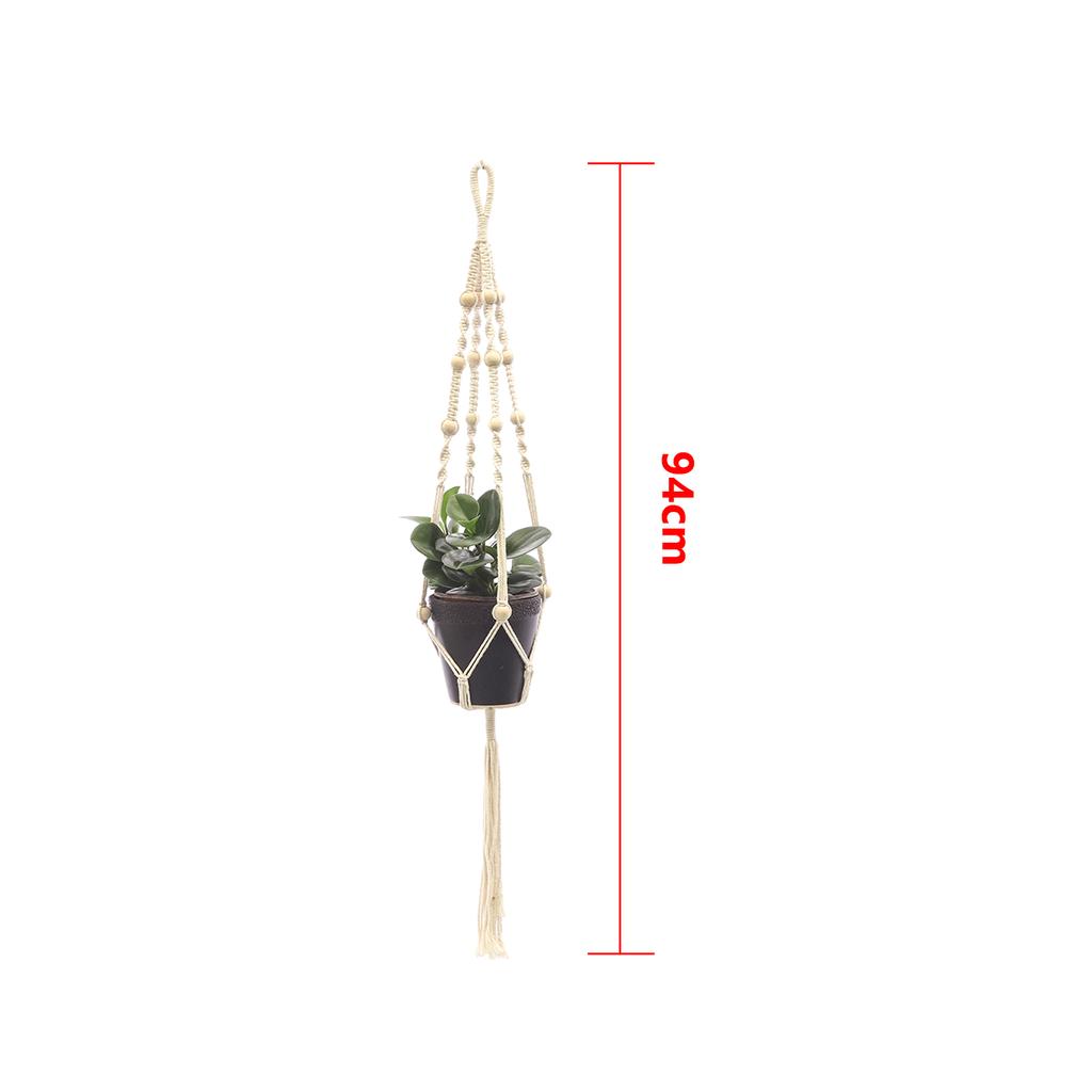 Hanging Plant Handmade Macrame Plant Hanger Flower Pot Planter Hanger Wall Decor Courtyard Garden Hanging Planter Hanging Basket