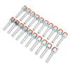 20PCS Air Conditioning Hose Barb Fitting Straight Aluminum High Strength Universal for Cars Trucks 5 8in
