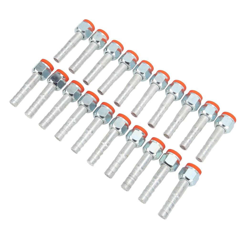 20PCS Air Conditioning Hose Barb Fitting Straight Aluminum High Strength Universal for Cars Trucks 5 8in