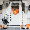 1pcs Wooden Halloween Mouse Head Pumpkin Decoration Welcome House Sign Home Window Wall Wooden Door Decoration