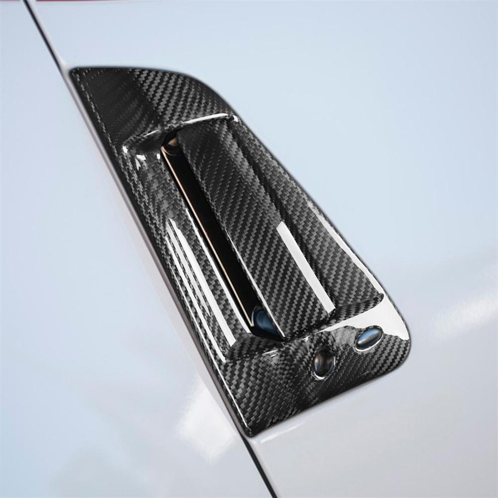 Real Carbon Fiber Exterior Door Handle Cover For 09-21 Nissan 370Z Z34 RHD Only