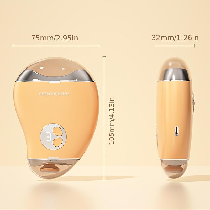 Rechargeable 2-in-1 Electric Nail Clippers & Grinder Tool - Integrated Trimming & Polishing, Multifunctional Nail Care for Adults - USB Charging