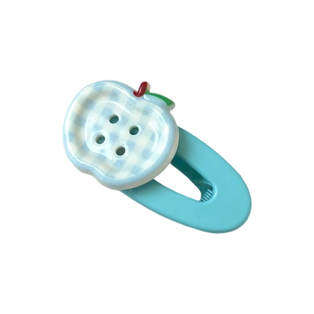 Candy Color Fruit Button Hair Pin Hair Clip For Girls Hair Resin Hair Clip For Teens Daily Use And Fashion Styling