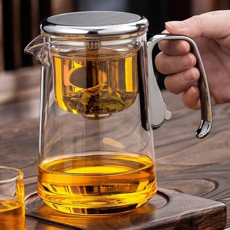 YIHUTEA Magnetic Glass Easy Brew Tea Pot