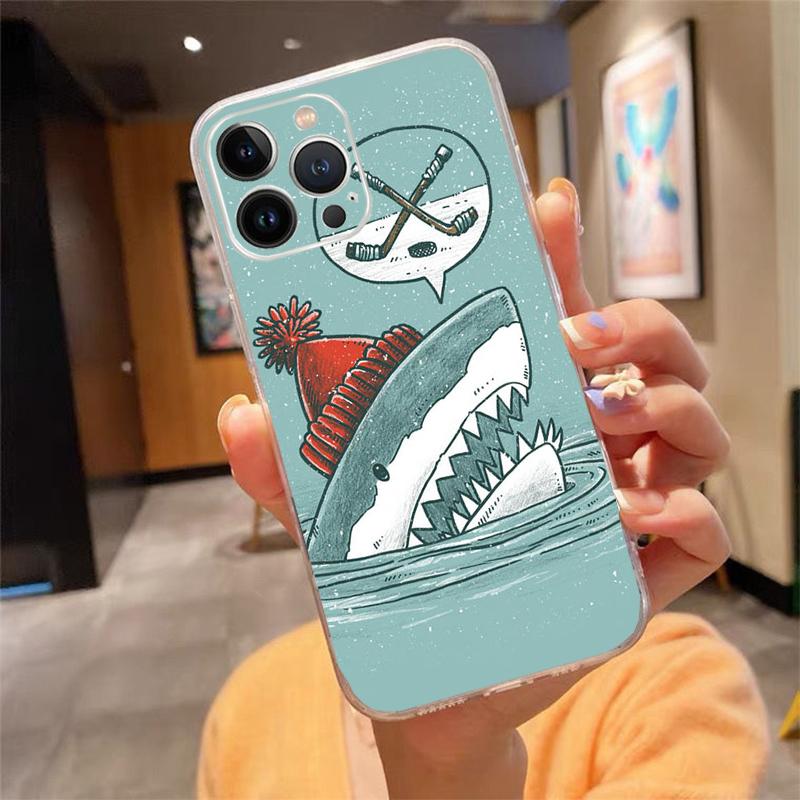 Phone Case For iphone 17 Air 17 Pro Max 16 15 14 13 Pro Max 15 16 Pro 15Plus Ocean Whale Shark