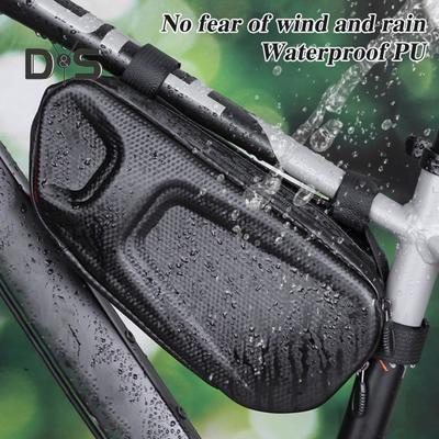 Dreieckige Fahrrad-Oberrohrtasche, EVA-Hartschale, wasserdicht, leicht, für MTB, Rennrad, Mountainbike, Vorderrahmen, Aufbewahrungstasche, Fahrradzubehör