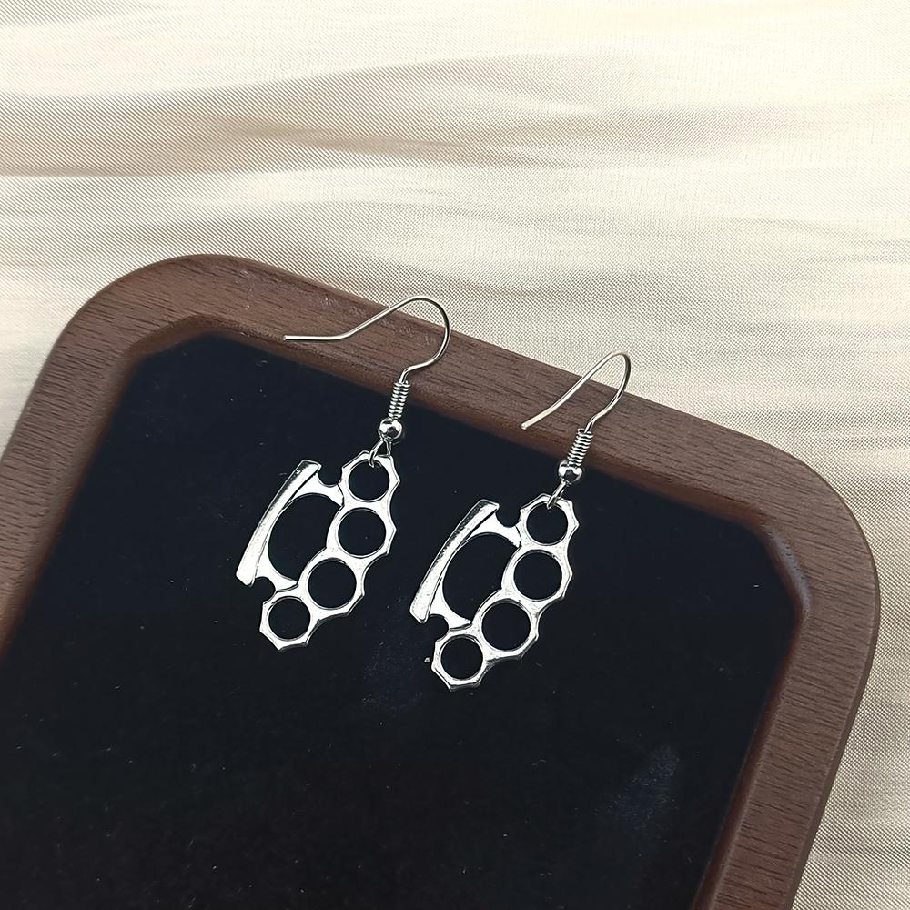 Fashion Knuckles Dangle Drop Earrings Vintage Goth Aesthetic Cool Long Earrings for Women Designer Jewelry Accessories