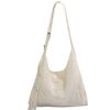Unique large-capacity canvas bag for women, 2025 new model, versatile for daily commuting, crossbody bag for school, single-shoulder tote bag