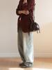 Oimo Leather Dumpling Bucket Bag - Brown
