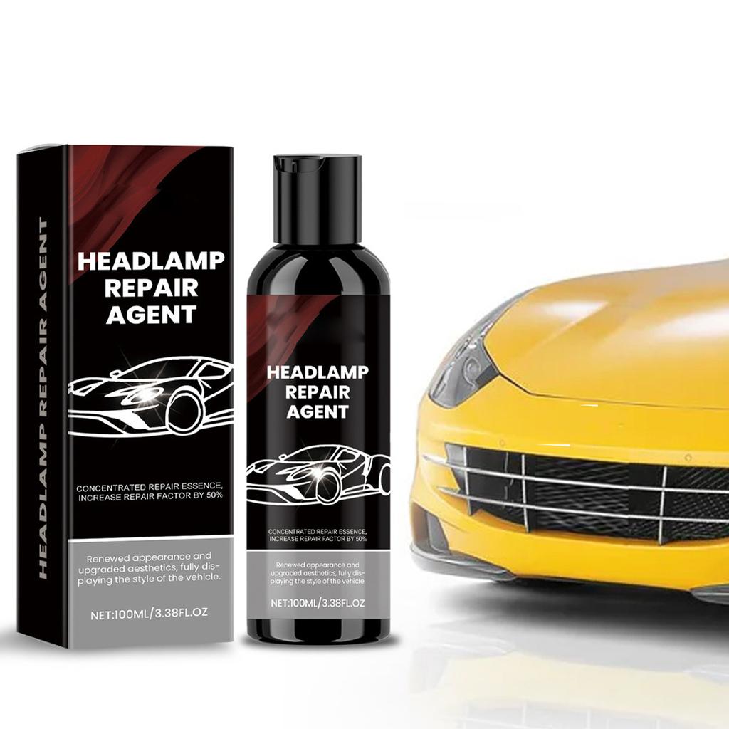 Car Headlight Cleaner Car Headlight Maintenance Stain Removal Brightening Polishing Headlight Cleaner 100ML