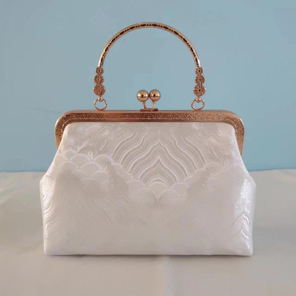 Handgefertigte Stoff Chinesische Goldtasche tragbare Messenger-Kette Schneiden Salon Teambuilding-Klasse Lehrmaterialtasche