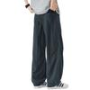 American fashion trendy brand Lyocell cool casual pants men's solid color simple loose drape straight trousers men