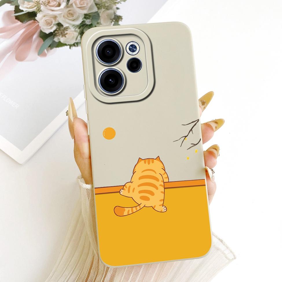 For Oppo CPH2801 Phone Case For Oppo Reno 15F Casing Silicone Luxury Fashion Flowers Kawaii Cute Painted Cover For Oppo Reno15 F