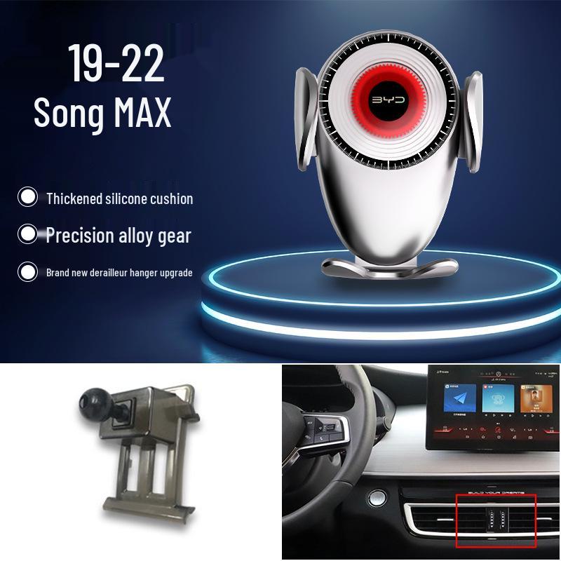 Compatible Gravity Car Phone Holder for BYD S6/S7/Song Pro/Han EV/Qin Navigation Systems
