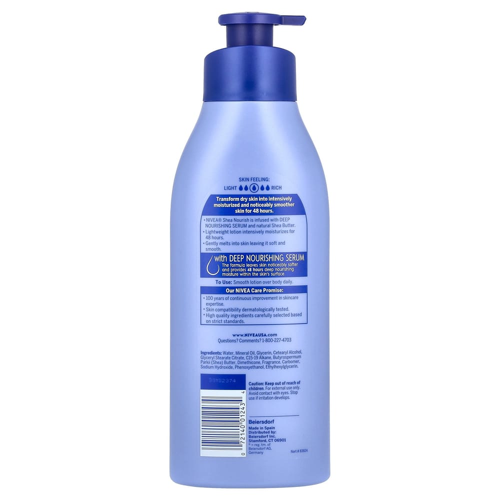 NIVEA Shea Nourish Body Lotion 500ml (16.9 fl oz)