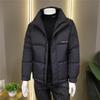Winter New Handsome Thickened Young Casual Men's Light and Versatile Stand-up Collar Warm Jacket