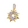 Gold Zirconia Pendant In Various Styles - Fashionable DIY Jewelry Accessory