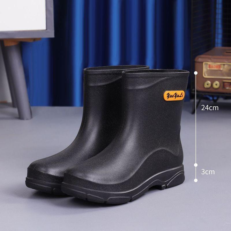 

Rain shoes non-slip fashion short tube anti-child winter versatile velvet men are not tired of standing for a long time rain boots 39