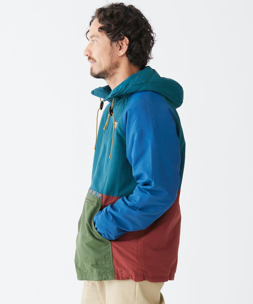 Mountain Classic Insulated Multicolor Japan Fit S Size Olive Multicolor 1000045673 [LLVEN] Men's Anorak, Spruce/Tuscan