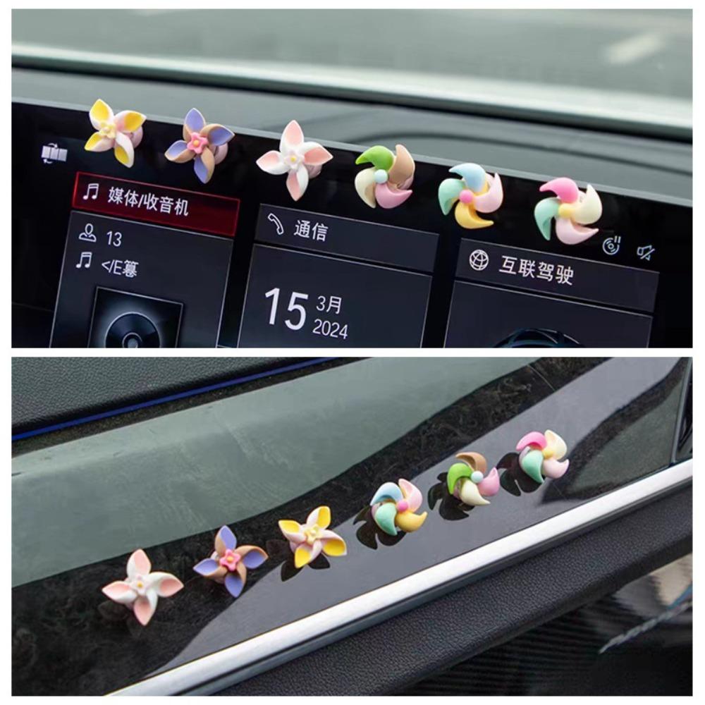 12pcs/set Self-adhesive Car Interior Decorations Dashboard Mounted Car Mounted Ornaments  Auto 12pcs/random