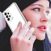 Phone Cover for Samsung Galaxy A33 5G Clear Case with Electroplating Buttons (Big Rear Lens Hole)