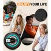 Portable CD Player with Speaker Bluetooth Disman, FM Transmitter, Anti-Skip Protection, Headphones, AUX/USB Supported, LCD Display RGB Light