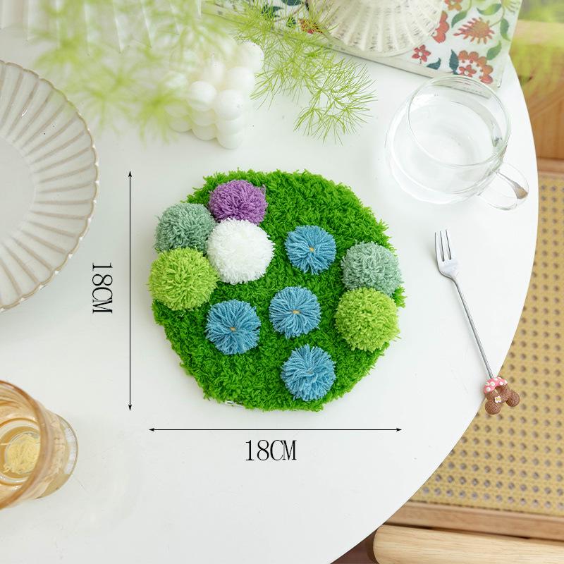 Moss Coaster Rug Kit: Beginner-Friendly Mori Style Doormat Gift Set