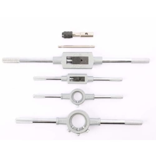 HYLH Tap and Die Set, Professional Tungsten Steel Taps and Dies Thread Cutting Tools, Precision Metric Bolt Engineering Tap and Die Kit (110 Pieces)